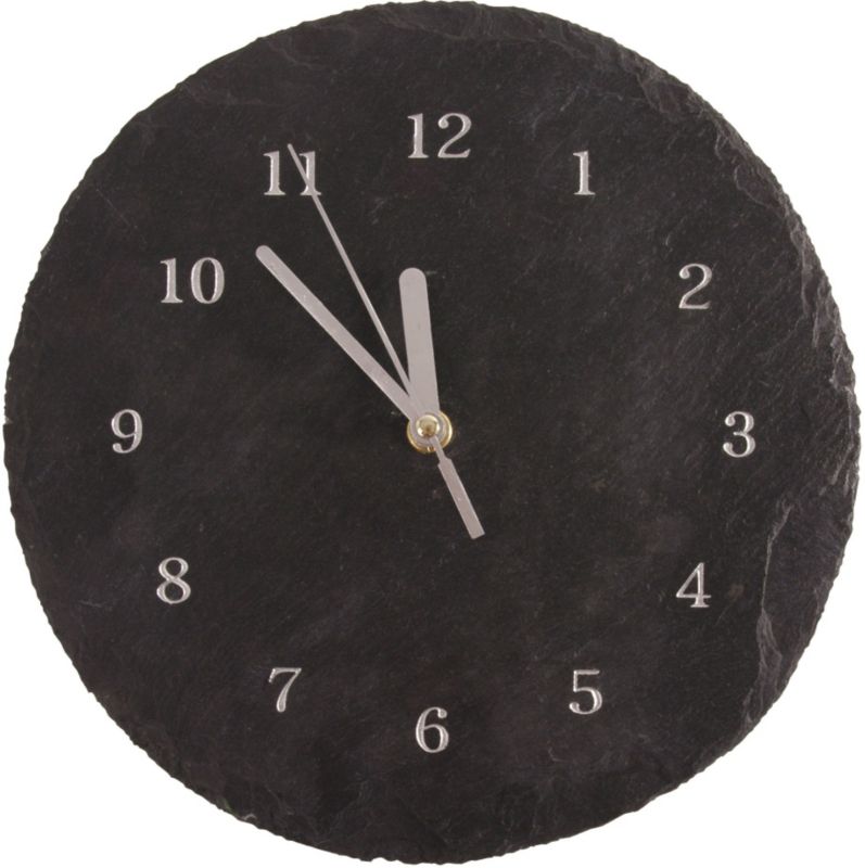 Round Slate Indoor Clock