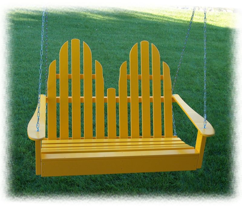 Adirondack Porch Swing Blue