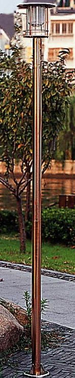 Copper Single Tower Solar Light