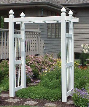 Dura-Trel Courtyard Vinyl Pergola Arbor