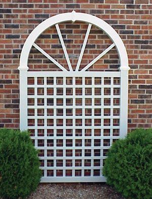Dura-Trel Hampton Vinyl Arch Trellis