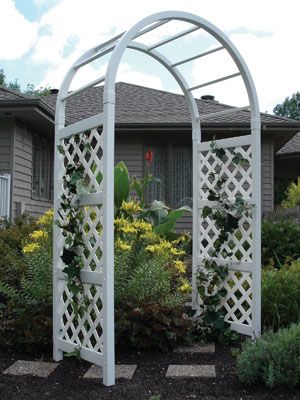 Dura-Trel Somerset Vinyl Arch Arbor