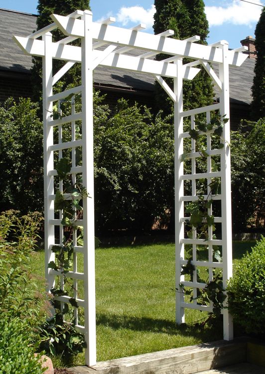 Dura-Trel Providence Vinyl Pergola Arbor