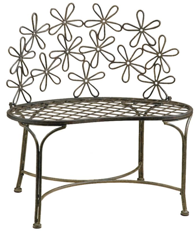 Daisy Metal Bench