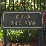 Cast Aluminum Pet Memorial Marker