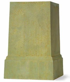 Bronzage Finish Square Pedestal