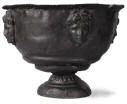 Devils Punchbowl Urn in Faux Lead Finish