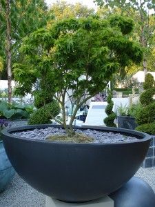 Faux Lead Finish Bowl Planter-30in