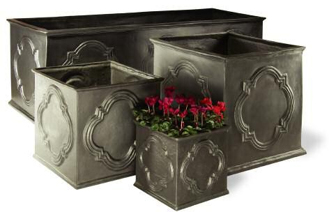 Hampton Square Fiberglass Planter