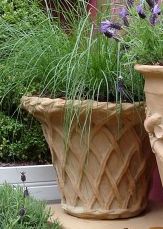 Lattice Fiberglass Planter inTerra Cotta Finish