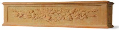 Oakleaf Window Box in Terracotta Finish
