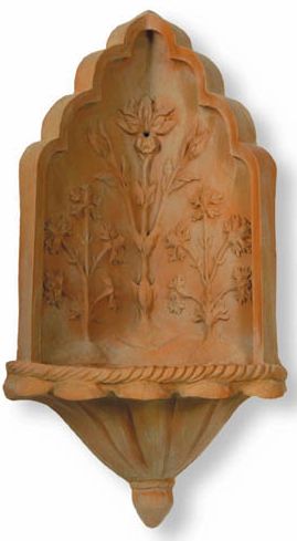 Taj Corner Fountain in Terracotta Finish