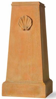 Terracotta Finish Shell Pedestal