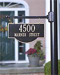 Arch Two Sided Address Plaque