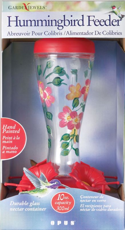 10oz. Glass Hummingbird Feeder