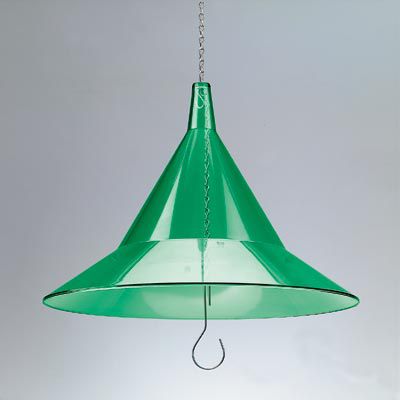 Hanging Bird Feeder Squirrel Baffle - Green