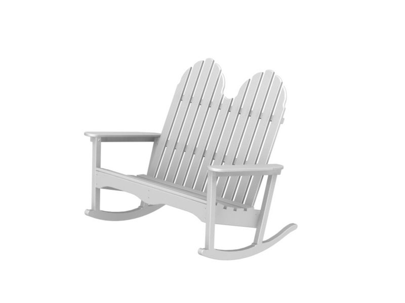 Polywood Adirondack Double Rocker Black Best Price