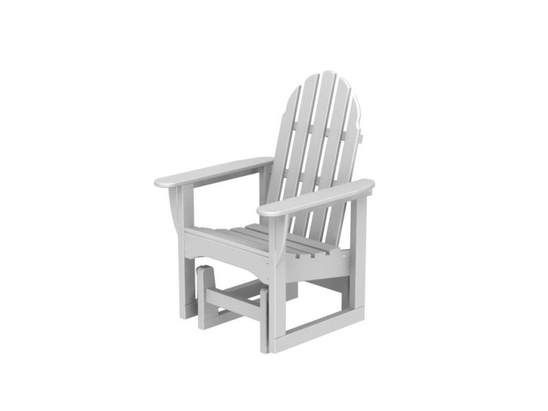 Polywood Adirondack Glider Chair Black
