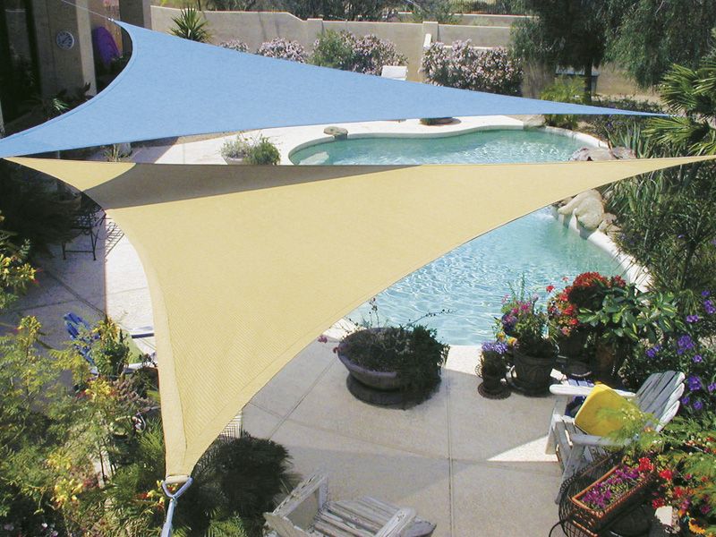 Shade Sail Tri 11ft10in Ocean Blue