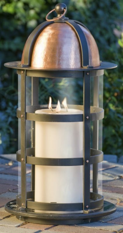 Big Daddy Lantern With Granite Base