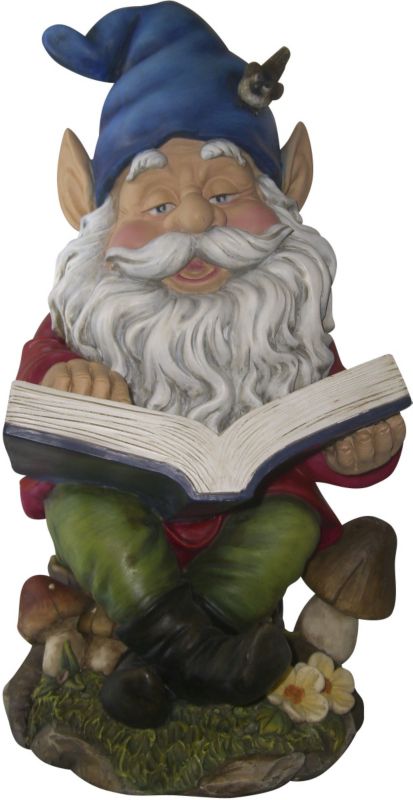 Gnome Reading Book Statuary