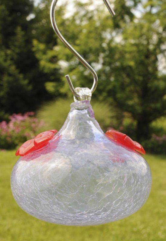 Crackle Hummingbird Feeder Lavender