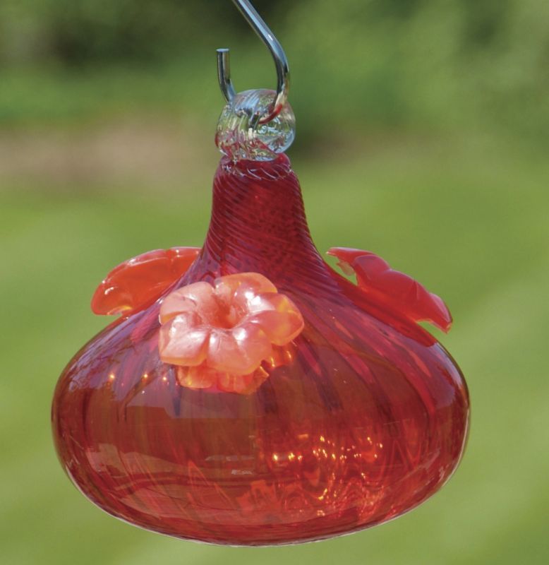 Twirl and Swirl Hummgbird Feeder Red