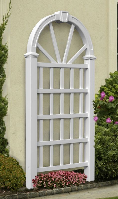 New England Arbors Hanover Vinyl Wall Trellis