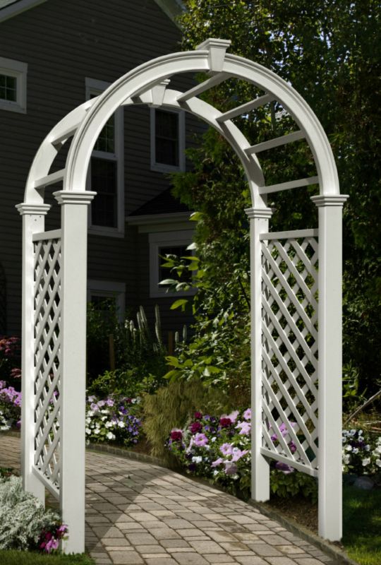 Eden Arbors Livingston Vinyl Arch Arbor
