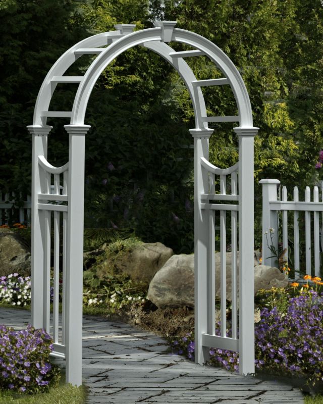 Eden Arbors Vienna Vinyl Arch Arbor