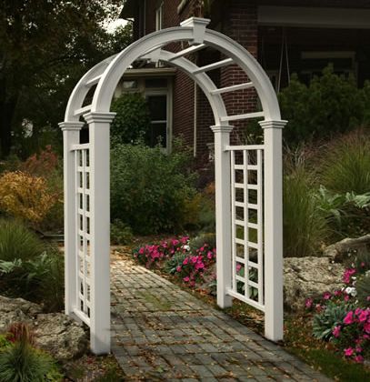 New Englan Arbors Nantucket Deluxe Vinyl Arbor