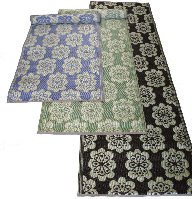 Flowers Runner Mat 2.5ft x 8ft
