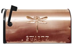 Dragon Fly Copper Mailbox