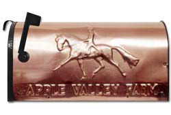 Dressage Copper Mailbox