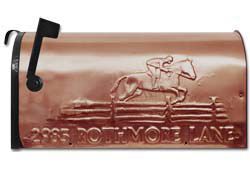 Fox Hunter Copper Mailbox