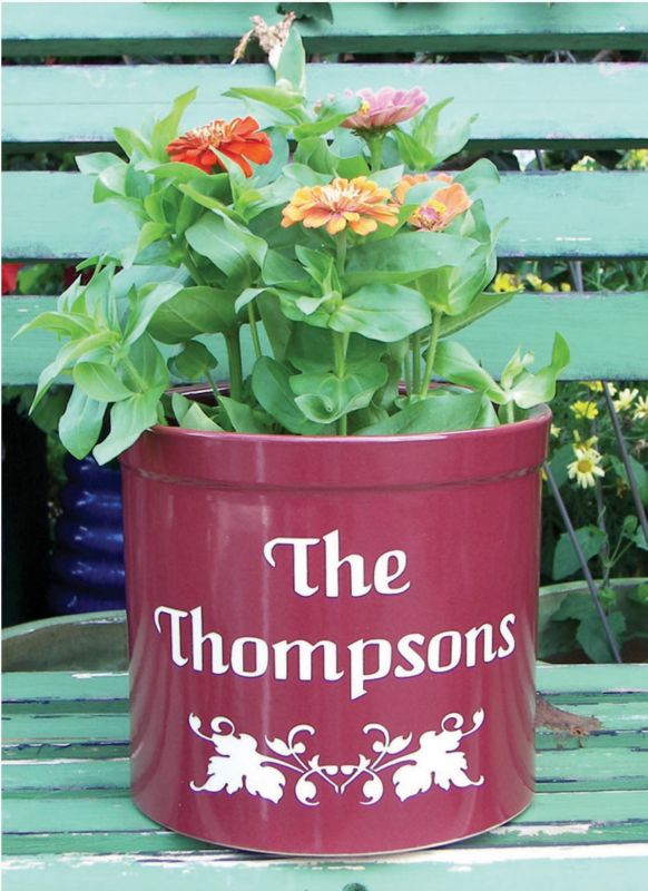 Personalized Floral Planter