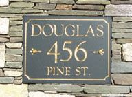 Slate Marquis Rectangle Address Plaque