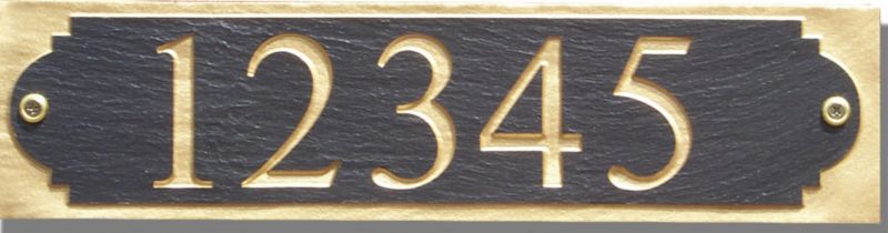 Slate Horizontal Address Plaque