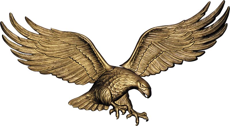 American Wall Eagle 36in Bronze