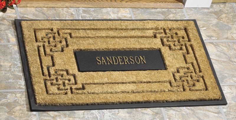 Coir Knot Rectangle Doormat