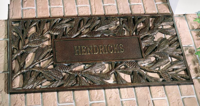 Pinecone Doormat French Bronze