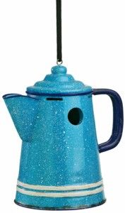 Graniteware Coffee Pot Birdhouse