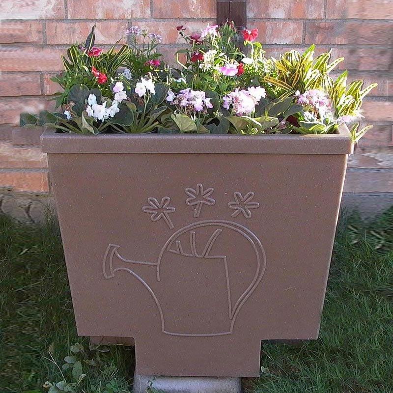 Nino Rain Barrel-Planter Plus Speck Natural