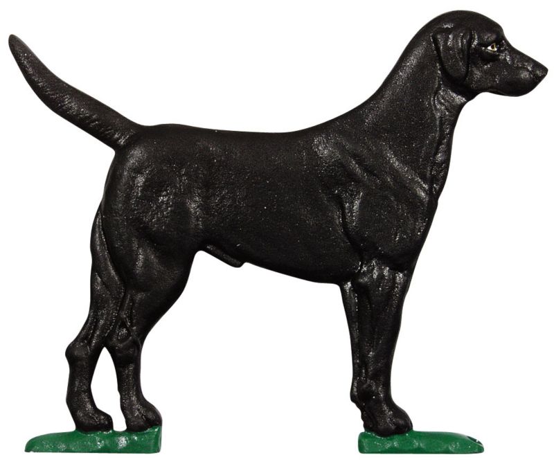 Black Lab Weathervane Garden Black