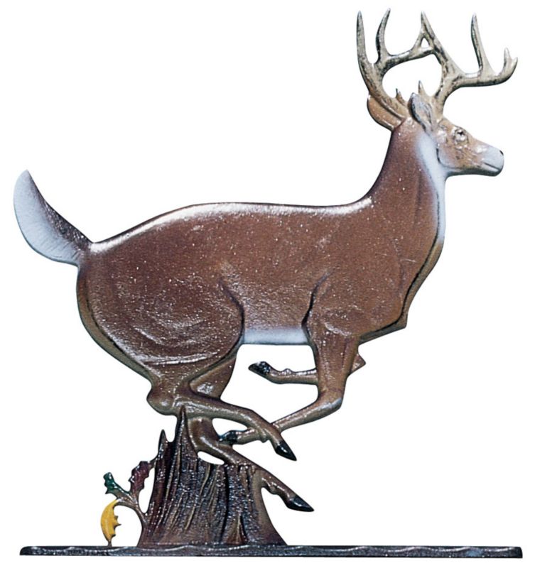Buck Weathervane Garden Black