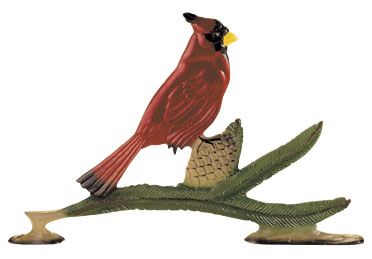 Cardinal Weathervane Garden Black