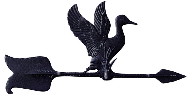 Duck Accent Weathervane 24in Black