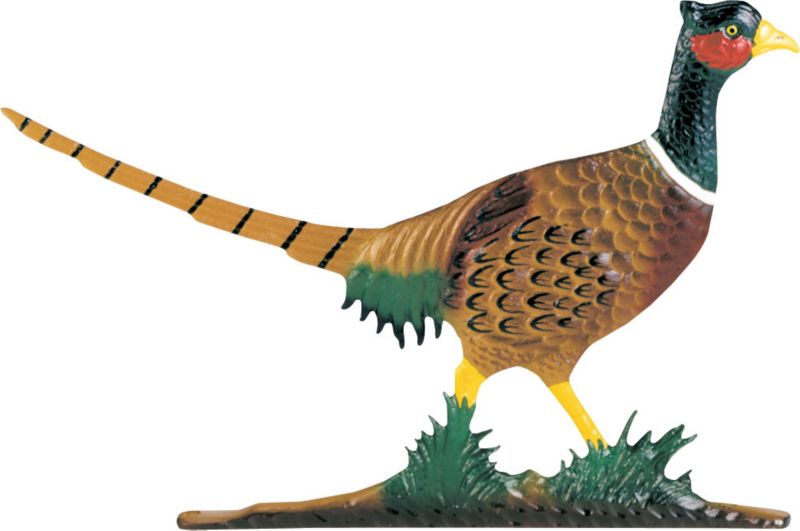 Pheasant Weathervane - Garden Black
