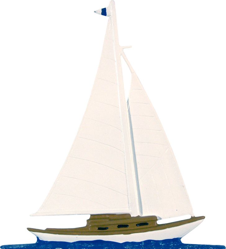Sailboat Weathervane - Garden Black