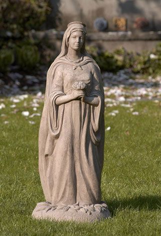 Madonna Of The Garden Cast Stone